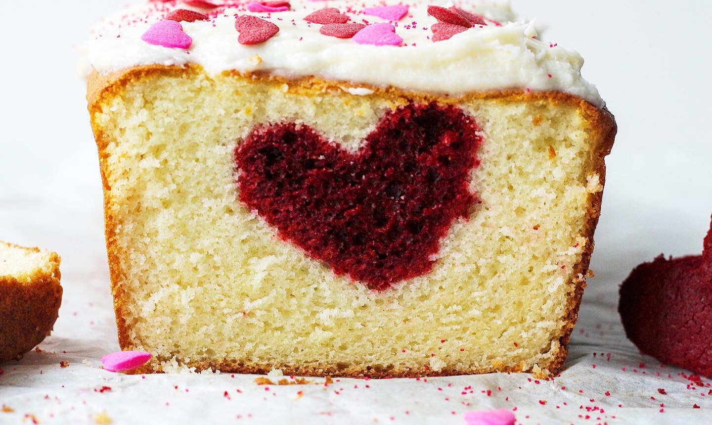 Hidden Heart Vanilla Cake