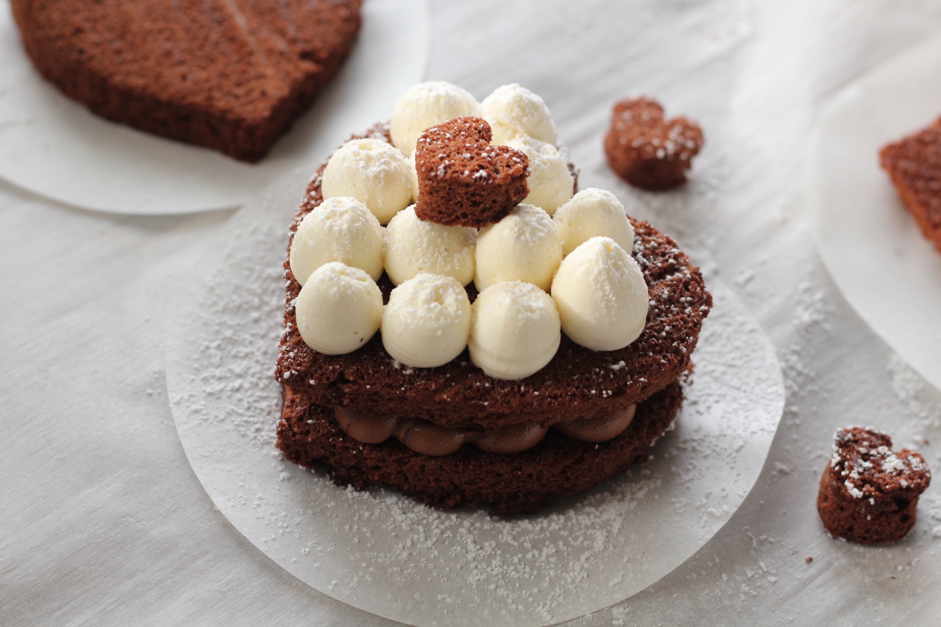 Chocolate Sponge Mini Layer Cakes
